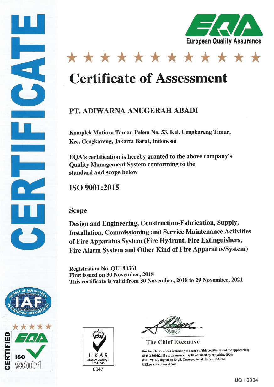 IAF Certificate