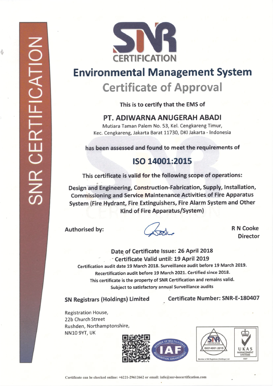 SNR Certificate