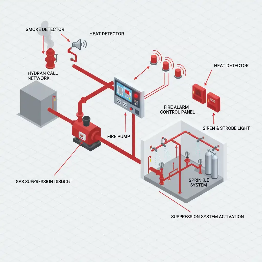 Distributor fire alarm