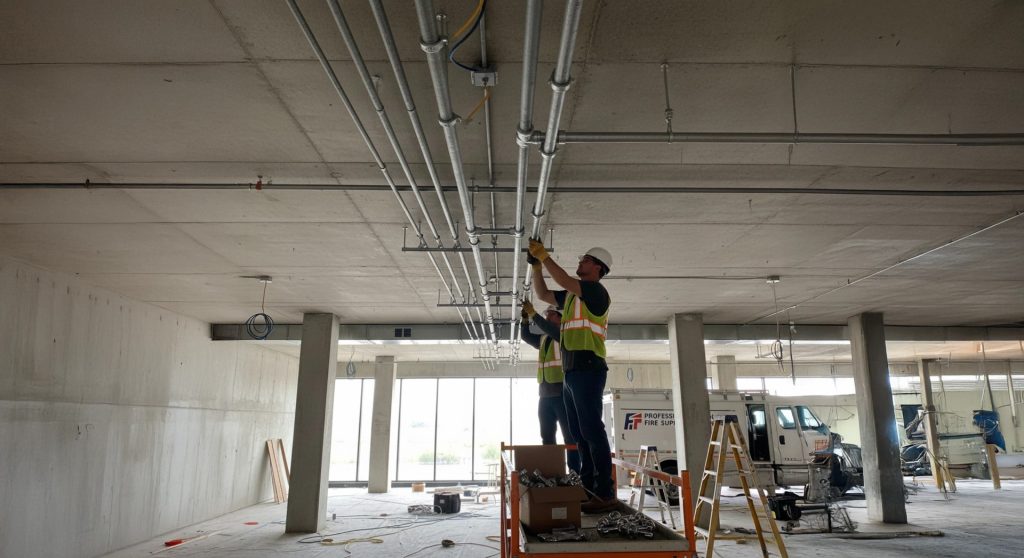 jasa instalasi sprinkler gedung komersial